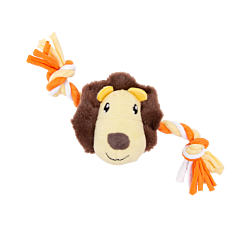 Little&Lively Puppyspeelgoed Leeuwenkop & Jersey Touw 20 cm