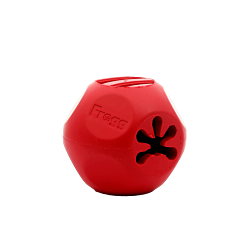 Frogg Dog Toy Bobbly Ball Chew Treat Red