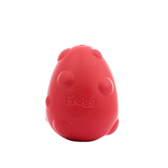 'Frogg Dog Toy Egg Chew Treat Red
