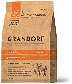 Grandorf Dry Dog Food Junior Lamb & Turkey
