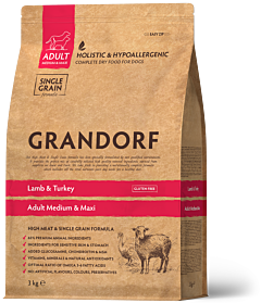 Grandorf Hondenbrokken Adult Medium & Large Lam & Kalkoen