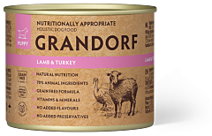Grandorf Wet Dog Food Puppy Lamb & Turkey