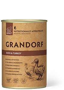 Grandorf Wet Dog Food Adult Duck & Turkey 400 g