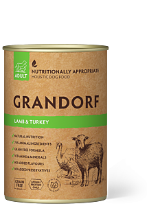 Grandorf Wet Dog Food Adult Lamb & Turkey 400 g