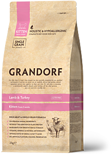 Grandorf Dry Cat Food Kitten Lamb & Turkey 2 kg