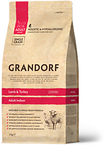 Grandorf Indoor Dry Cat Food Adult Lamb & Turkey 2 kg