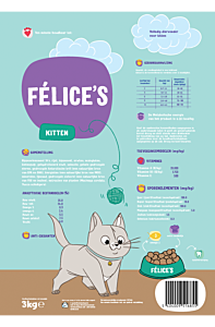 Félice's Dry Cat Food Kitten Chicken 3 kg