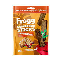 Frogg Superfood Sticks with Chicken, Cranberry & Cinnamon Dog Treats 100 g