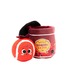 Great&Small Christmas Dog Toy Cranberry Sauce Jar with Ball 10 cm