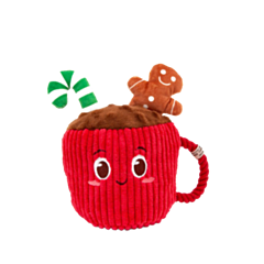 Great&Small Christmas Dog Toy Hot Chocolate 15 cm