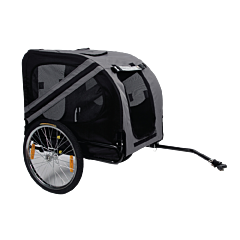 Dog Bike Trailer Grey up to 40 kg