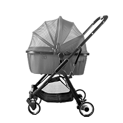 Opvouwbare Hondenbuggy Donkergrijs tot 20 kg