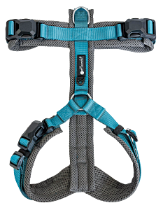 Petlando Magnetech Harnas Y-comfort Grijs & Blauw