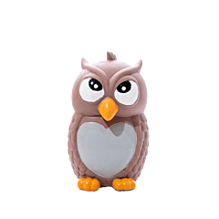 Great & Small Dog Toy Lets Play Latex Squeaky Owl 13 x 7 cm