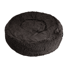 District70 Round Dog Bed Fuzz 2.0 Dark Grey