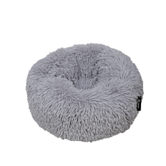 District70 Round Dog Bed Fuzz Light Grey