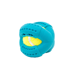 Frubba Hondenspeelgoed Cross Ball Blauw 9 cm