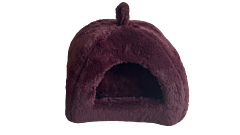 51DN Cat House Supersoft Aubergine 40 x 40 x 36 cm