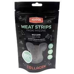 4Dogs Meat Strips Deer with Antler 100 g