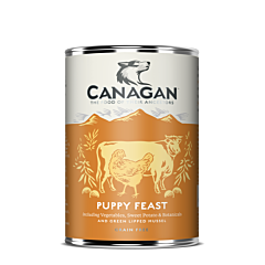 Canagan Wet Dog Food Puppy Feast Chicken & Beef 400 g