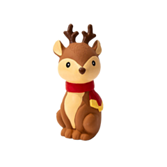 Great&Small Christmas Dog Toy Latex Reindeer with Scarf 12 cm