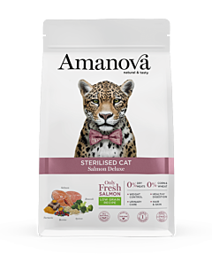 Amanova Dry Cat Food Sterilised Salmon Deluxe