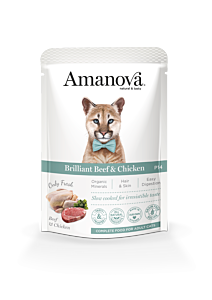Amanova Wet Cat Food Adult Briljant Beef & Chicken 85 g