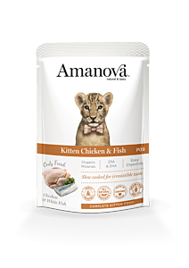 Amanova Wet Cat Food Kitten Chicken & Fish 85 g