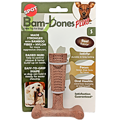 Spot Bam-Bones Dog Chew Toy Easy Grip Beef