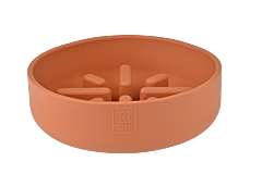 51DN Sili Slow Feeder Dog Bowl Terracotta