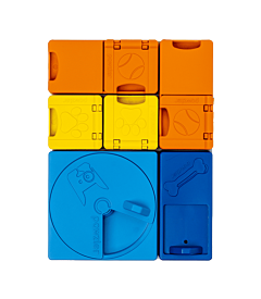Pawzler Puzzle Feeder Rainbow Set 24 cm