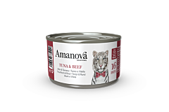 Amanova Wet Cat Food Tuna & Beef Broth 70 g