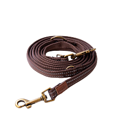 Great&Small Country Adjustable Lead 2,3 m Walnut Brown