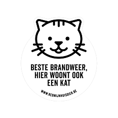 Red Mijn Huisdier Sticker 1 Cat NL
