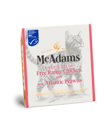 McAdams Nat Kattenvoer Vrije Uitloop Kip met Atlantische Garnalen 100 g