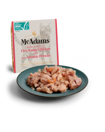 McAdams Wet Cat Food Free Range Chicken with Atlantic Prawns 100 g