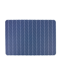 Great&Small Placemat voor Voerbak Zigzag Blauw 43 x 30 cm