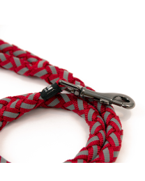 Great&Small Plaited Glow Dog Lead Red 100 cm