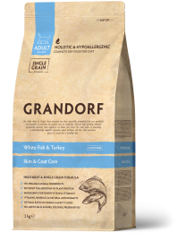 Grandorf Skin & Coat Care Kattenbrokken Adult Witte Vis 2 kg