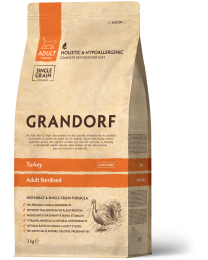 Grandorf Sterilised Kattenbrokken Adult Kalkoen 2 kg