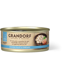 Grandorf Nat Kattenvoer Kipilet met Garnalen 70 g