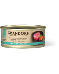 Grandorf Nat Kattenvoer Tonijnfilet met Zalm 70 g