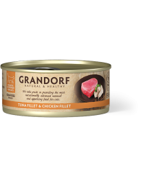 Grandorf Nat Kattenvoer Tonijnfilet met Kipfilet 70 g