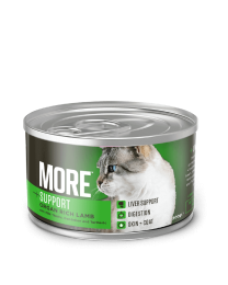 More +Liver Nat Kattenvoer Lam 200 g