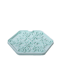 Great & Small Slow Down Snowflake Silicon Snack Pad Ø 19 x 17 cm