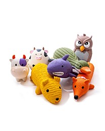Great & Small Dog Toy Lets Play Latex & Rubber Roly Poly Cow 10 x 8 cm