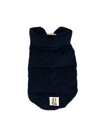 51DN Winterjas Hond Velours Blauw