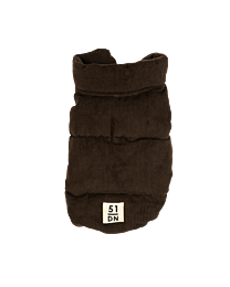 51DN Winterjas Hond Velours Bruin