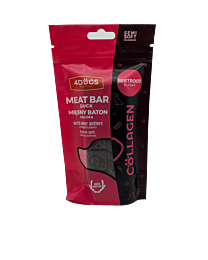 4Dogs Vleesbar Eend met Rode Biet en Hertengeweipoeder 2 stuks 100 g