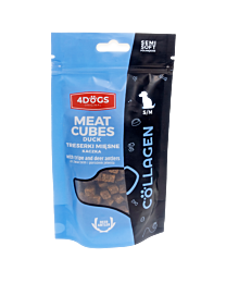 4Dogs Halfzachte Vleestrainers Eend met Pens en Hertengeweipoeder S/M 150 g